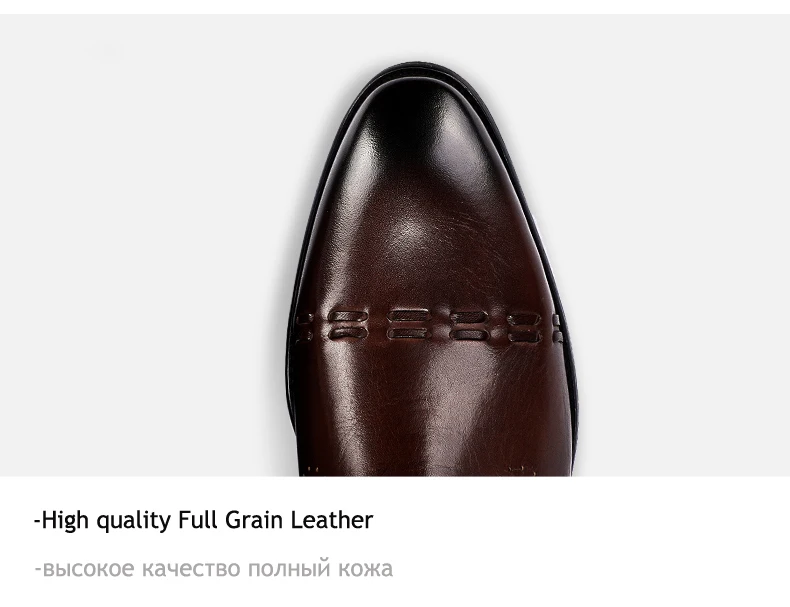 Men's Leather Casual Shoes Formal Oxfords Shoe Moccasins Men's Leather Brand Casual Genuine Leather Shoes Men 2018 Brogue Shoe   (5)