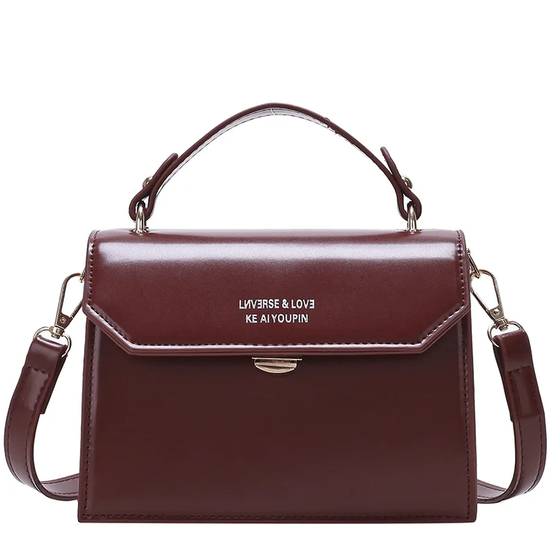 

Women Messenger Bag 2019 Vintage Casual Small Leather Handbags Crossbody Shoulder Bags Famous Designer Hasp Clutch Coin Purse