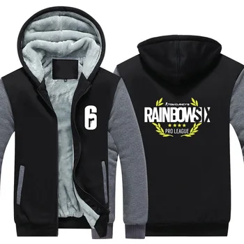 

High-Q Unisex Anime Cos Rainbow Six Siege Casual Hooded Hoodie Sweatshirts Jacket Coat Cardigan
