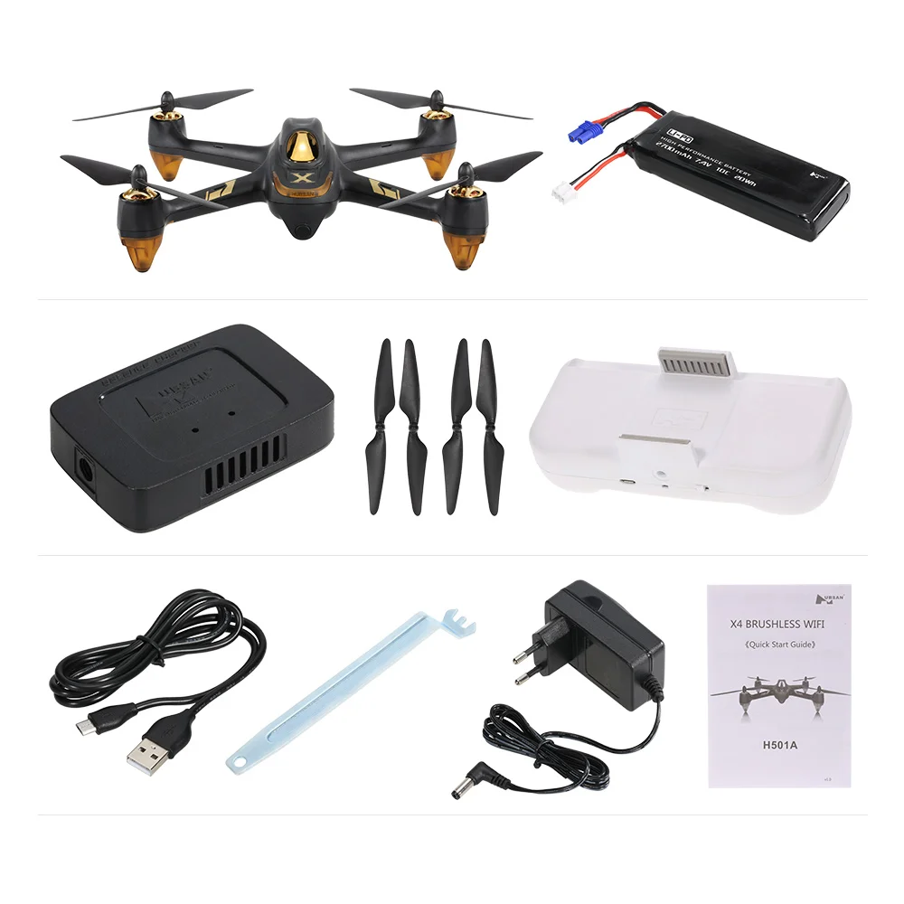Оригинальный Hubsan H501A X4 Air Pro 1080P Wifi FPV RC Квадрокоптер бесщеточный GPS Дрон с