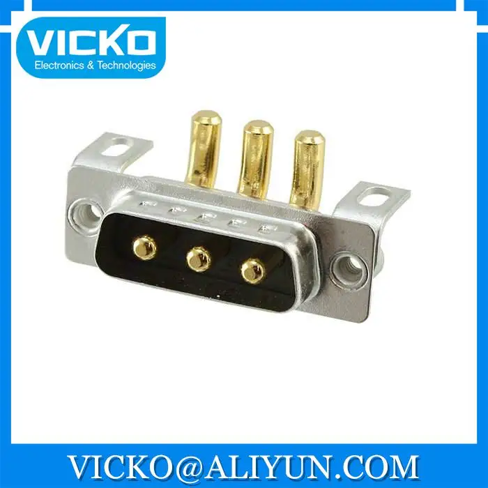 [VK] LCC17 A3W3PA 4N0 CONN D SUB PLUG 3POS R/A SOLDER Connectors