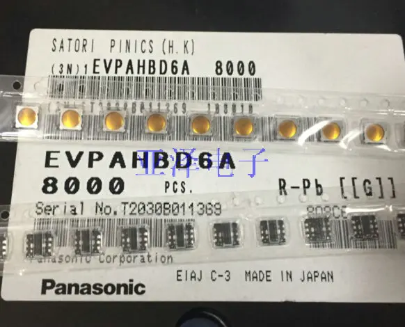 20 шт./лот патч EVPAHBD6A двойной клик сенсорный переключатель 4*4*0 5 цифровая камера