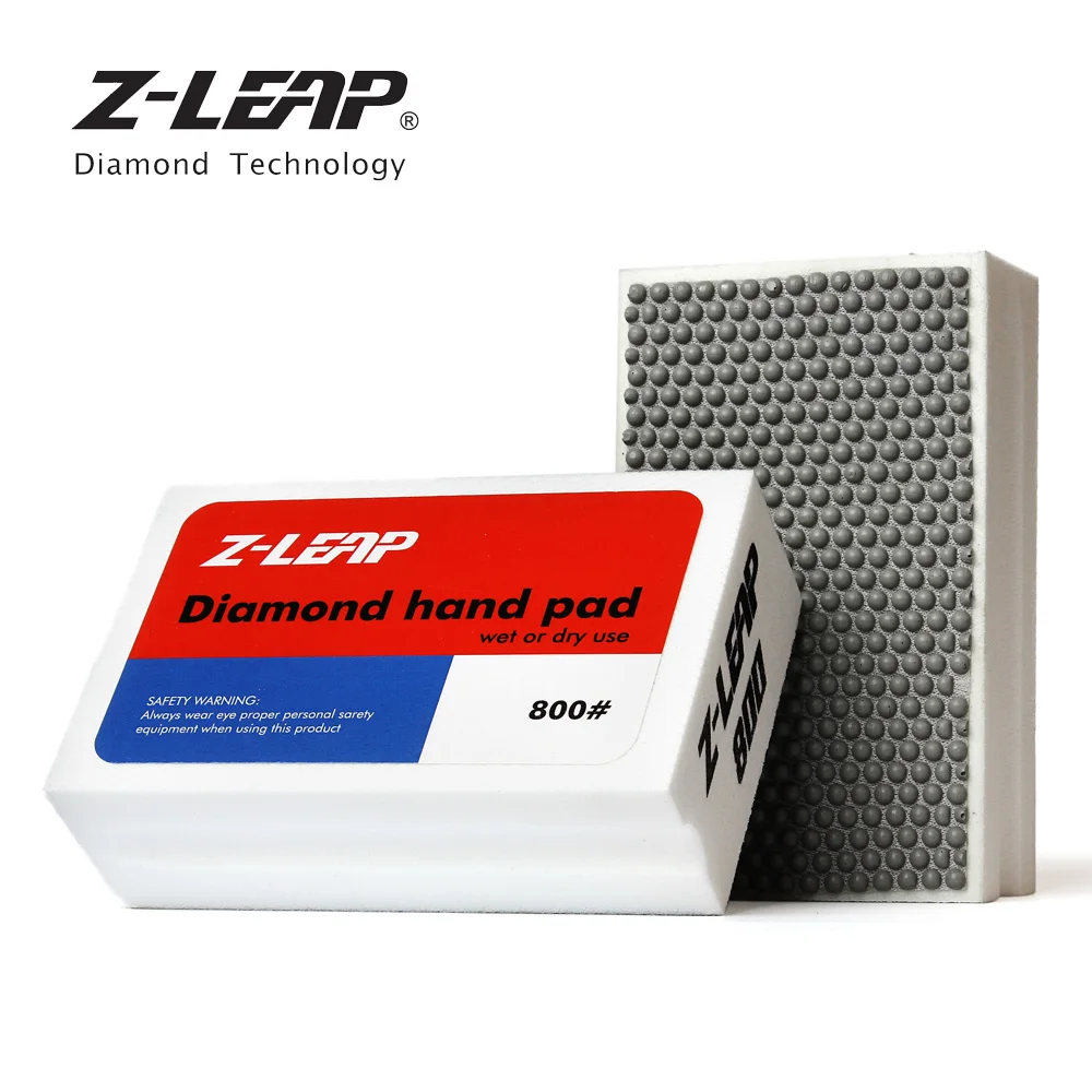 Z-LEAP, 1 шт., Полировочный круг из смолы с бриллиантами для ручной полировки, пена для стекла, керамики, мрамора, гранита, камня, мелкого шлифования, влажного использования, зернистость 800-7000