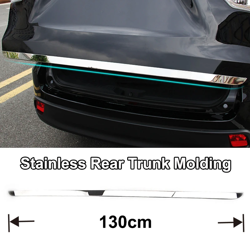 

Tail Gate Cover Trim For Toyota Highlander Kluger 2014 2015 2016 2017 2018 Rear Trunk Accent Door Molding Strip Styling