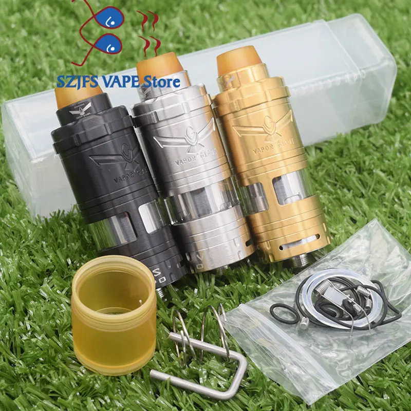 

e cigarette Vapor Giant v6S 23/25mm RTA 6ML Capacity 316ss adjustable bottom airflow Single coil Atomizer apocalypse rda Vaper