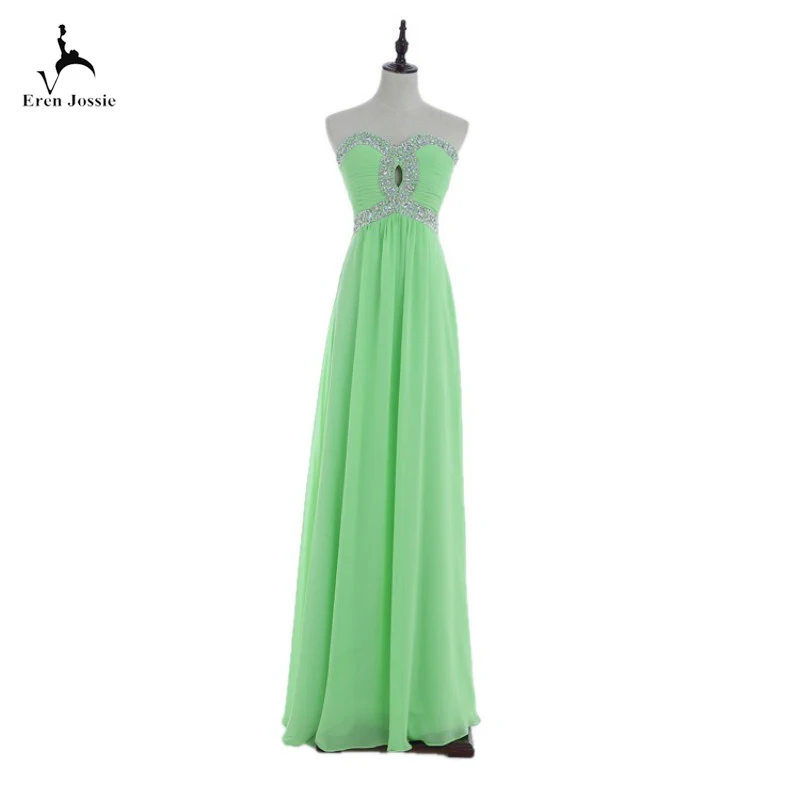 Eren Jossie Chiffon Sweetheart Beaded Evening Dress Popular Style Real Made Long Length Corset Back Banquet | Свадьбы и торжества