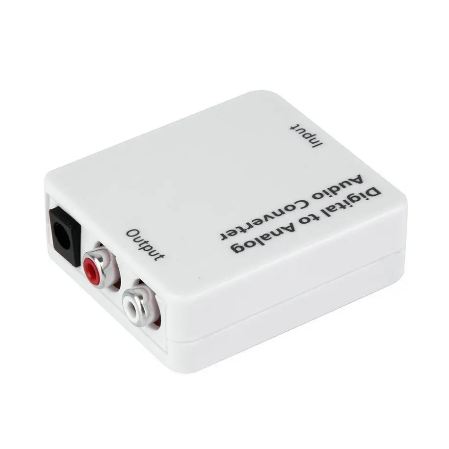 Оптический SPDIF/коаксиальный цифровой к RCA L/R аналоговый преобразователь для