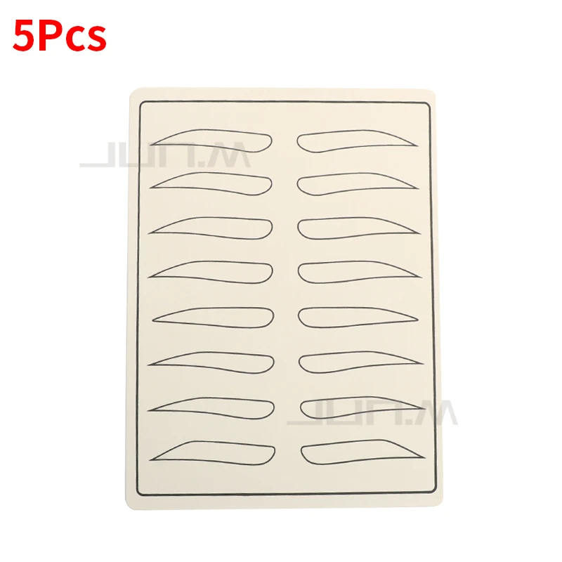 

5Pcs Professional Cosmetic Permanent Makeup Eyebrow Tattoo Practice Skin 14.5cm*19.5cm Supply Fake Eyebrow Tattoo Practice Skin
