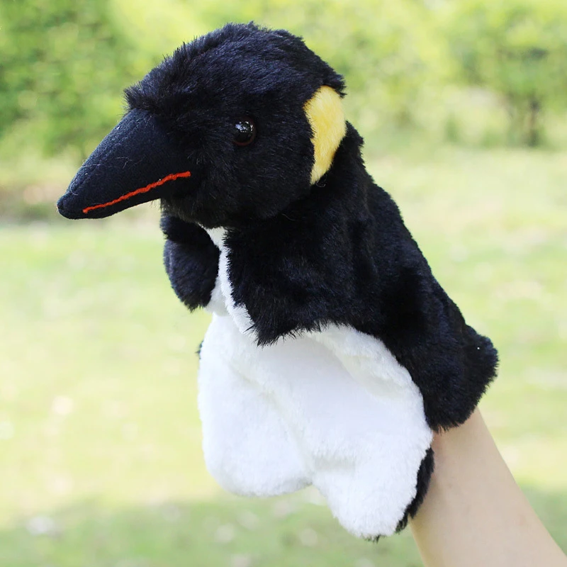 1 Pcs Glove Puppet Hand Dolls Penguin Plush Toy Baby Animal Hand Glove Plush Toy