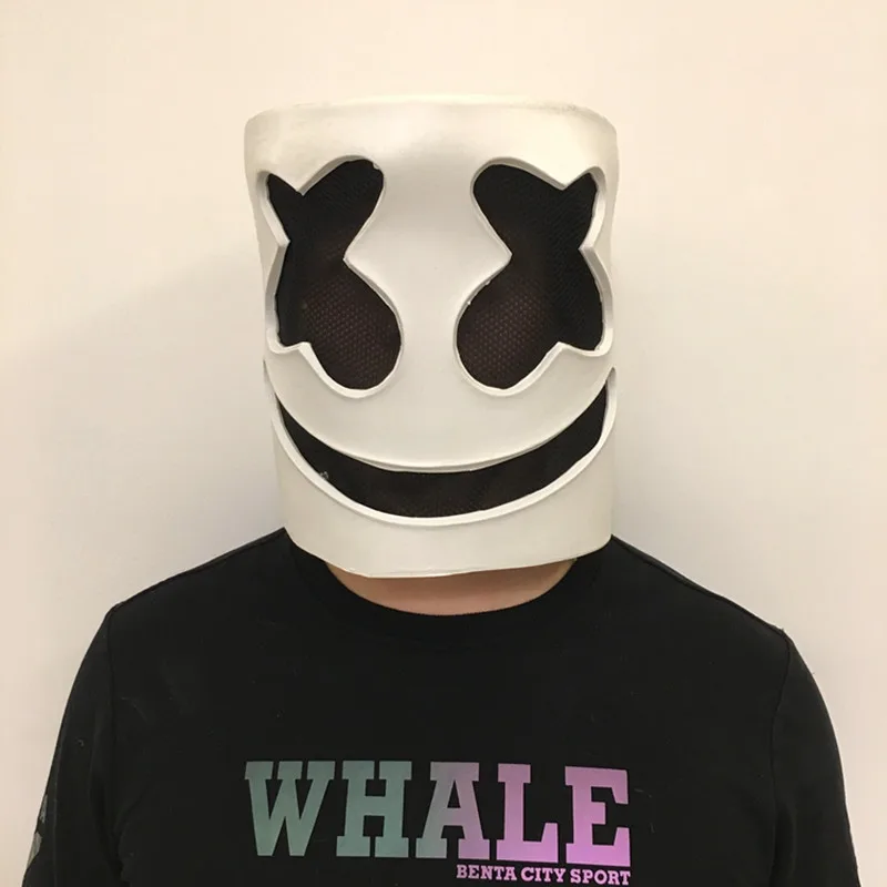 Новая маска Marshmello шлем диджея лицо шляпа музыкальные фанаты реквизит для