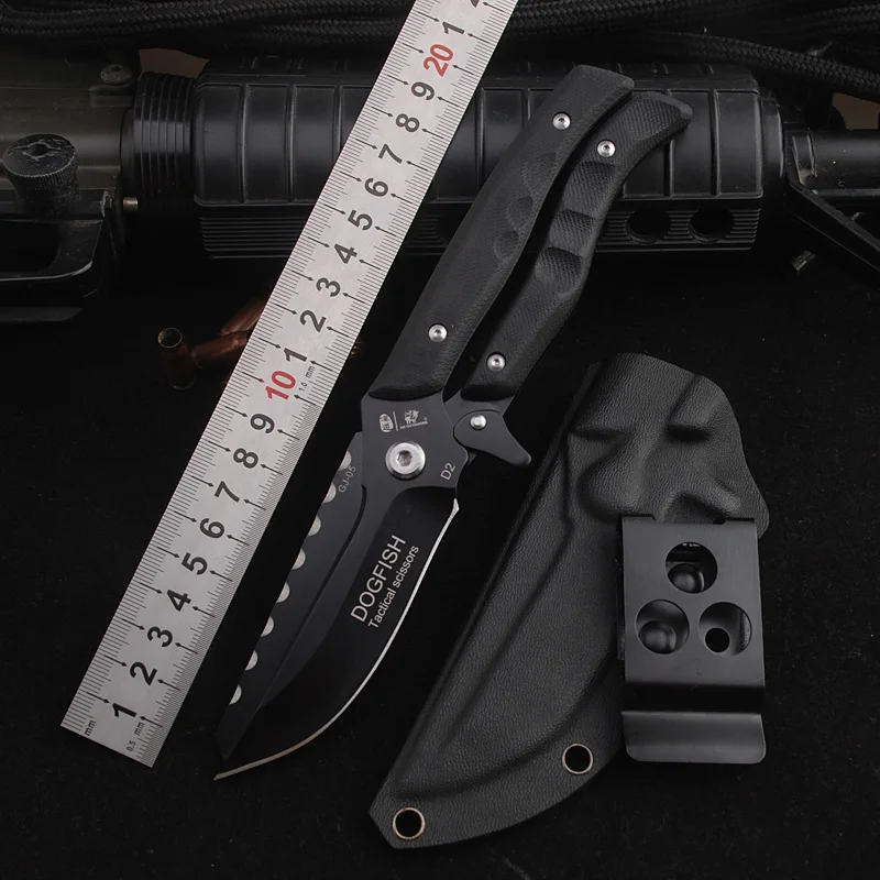 HX OUTDOORS Outdoor Portable survival Gear knife multi scissors Senior