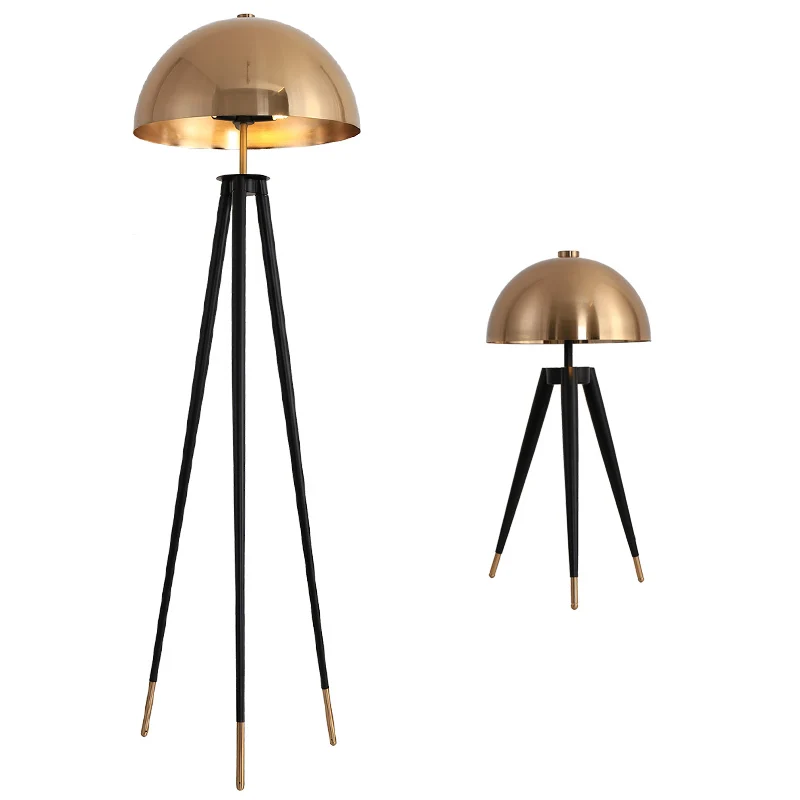 

Northern Europe Post Modern Office Nordic Frosted Stained LED Tripot Floor Lamps Bedroom Living Room Study Mushroom Lights