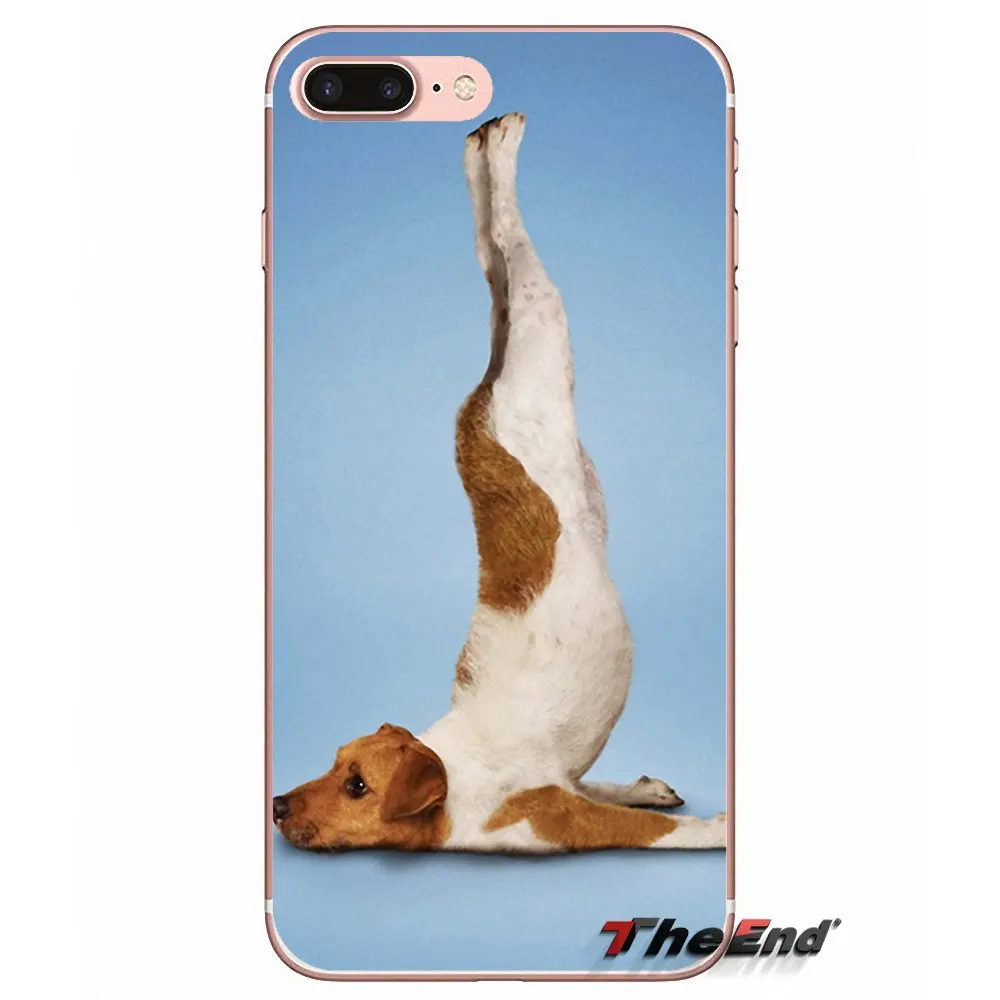 Мягкий чехол для мобильного телефона Yoga Cats dogs Apple iPhone X 4 4S 5 5S SE 5C 6 6S 7 8 Plus 6Plus 7plus plus
