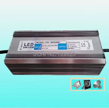 

80W IP65 Waterproof Integrated LED Driver Power Supply Constant Current AC90-264V 2400mA for 80W LED Bulb