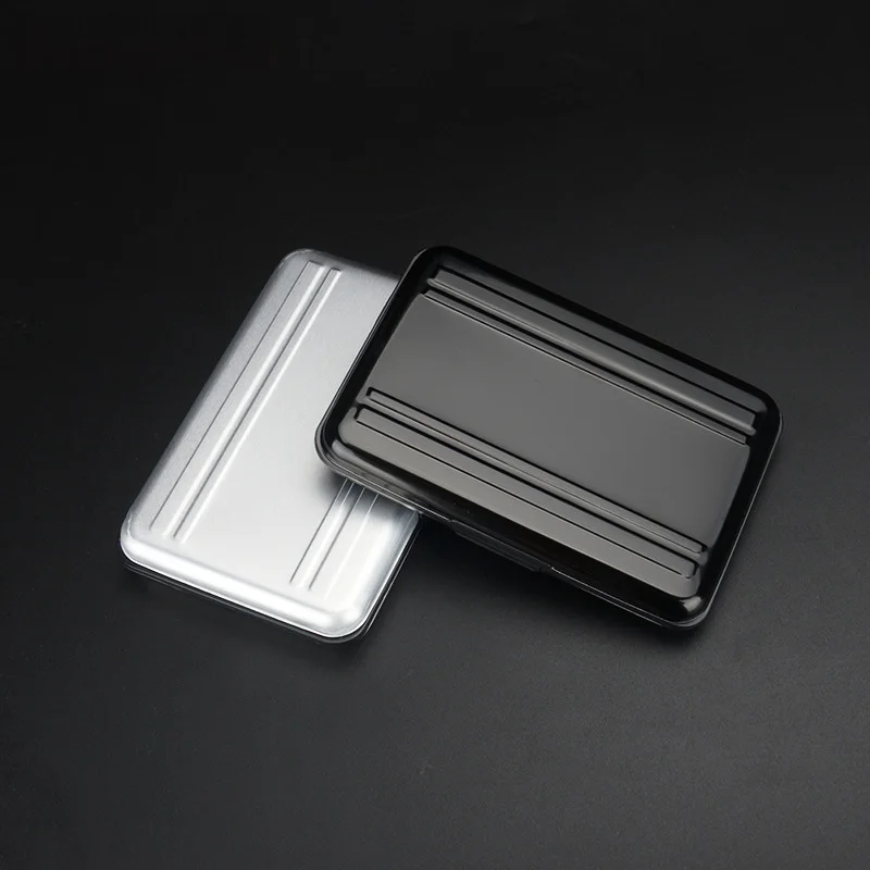 Portable Black Aluminum Memory Card Case 16 Slots (8+8) for Micro SD SD/ SDHC/ SDXC Card Storage Holder New Card Case