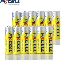 12 шт PKCELL оптом перезаряжаемый NiMH AA 2000 mAh 1,2 V Аккумулятор для камеры игрушка-фонарик