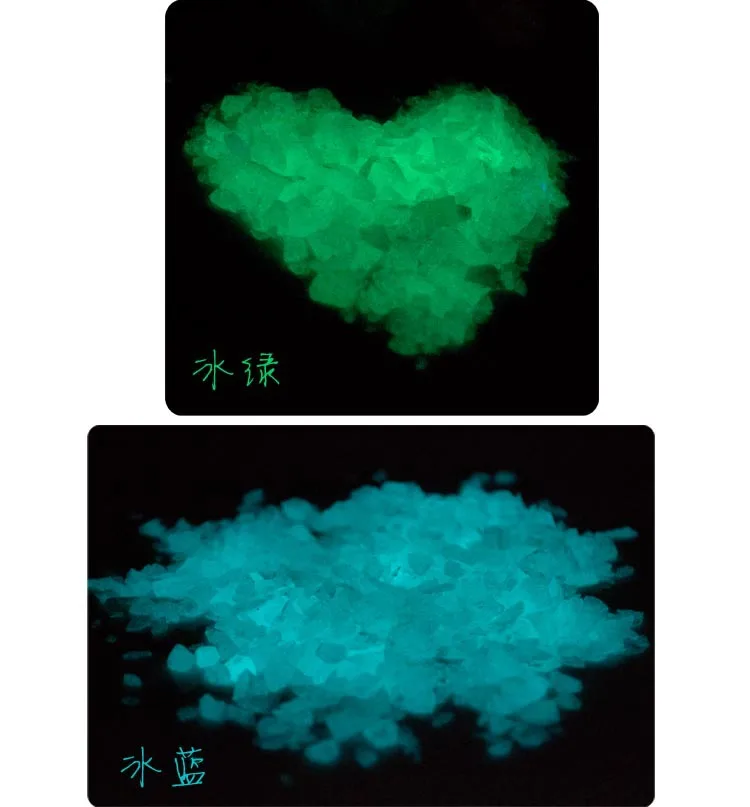 100 г светящийся песок супер яркий фосфоресцирующий порошок песочные часы светятся в темноте для дизайна ногтей
