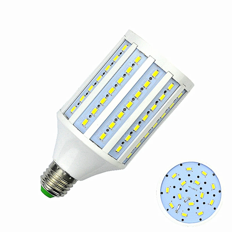 Лампа с регулировкой лампы B22 E26 E27 E14 SMD5730 30 W 98 светодиодный s светодиодный светильник светодиодный лампы 85-265 V/AC лампы кукурузы Высокая