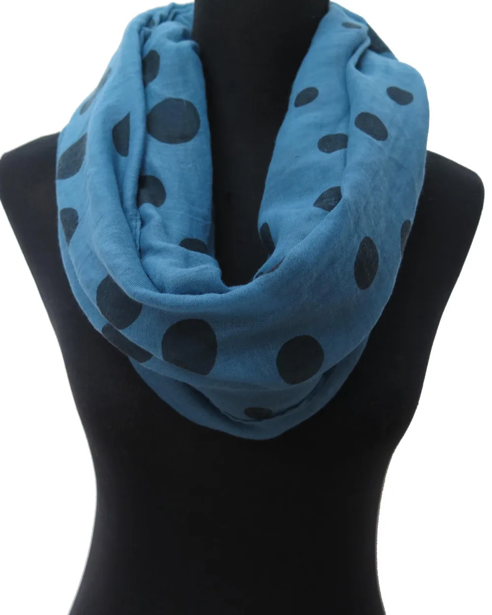 

10pcs/lot Polka Dot Print Women's Infinity Scarf, Free Shipping