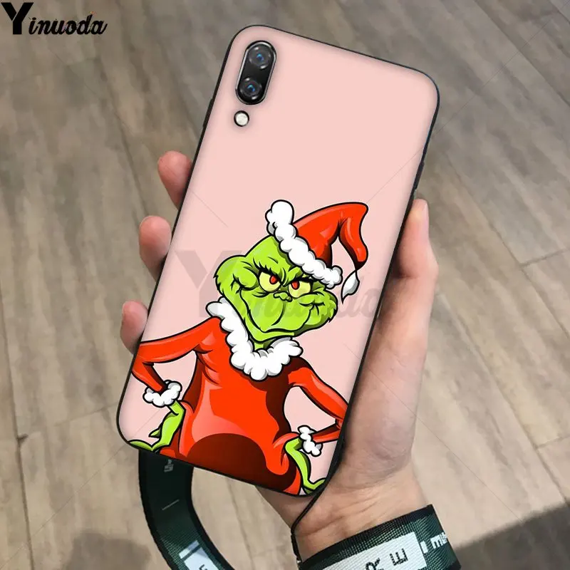 Yinuoda как зеленый ofMonster Grinch палантин чехол для телефона с рождественским рисунком для huawei P20Lite P10 плюс Mate10Lite Mate20 P20 Pro Honor10