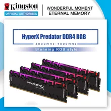 Оперативная память kingston HyperX Predator Black 8 Гб 16 Гб 3000 МГц DDR4 CL15 DIMM XMP HX430C15PB3/16 Память ddr4 для настольных компьютеров
