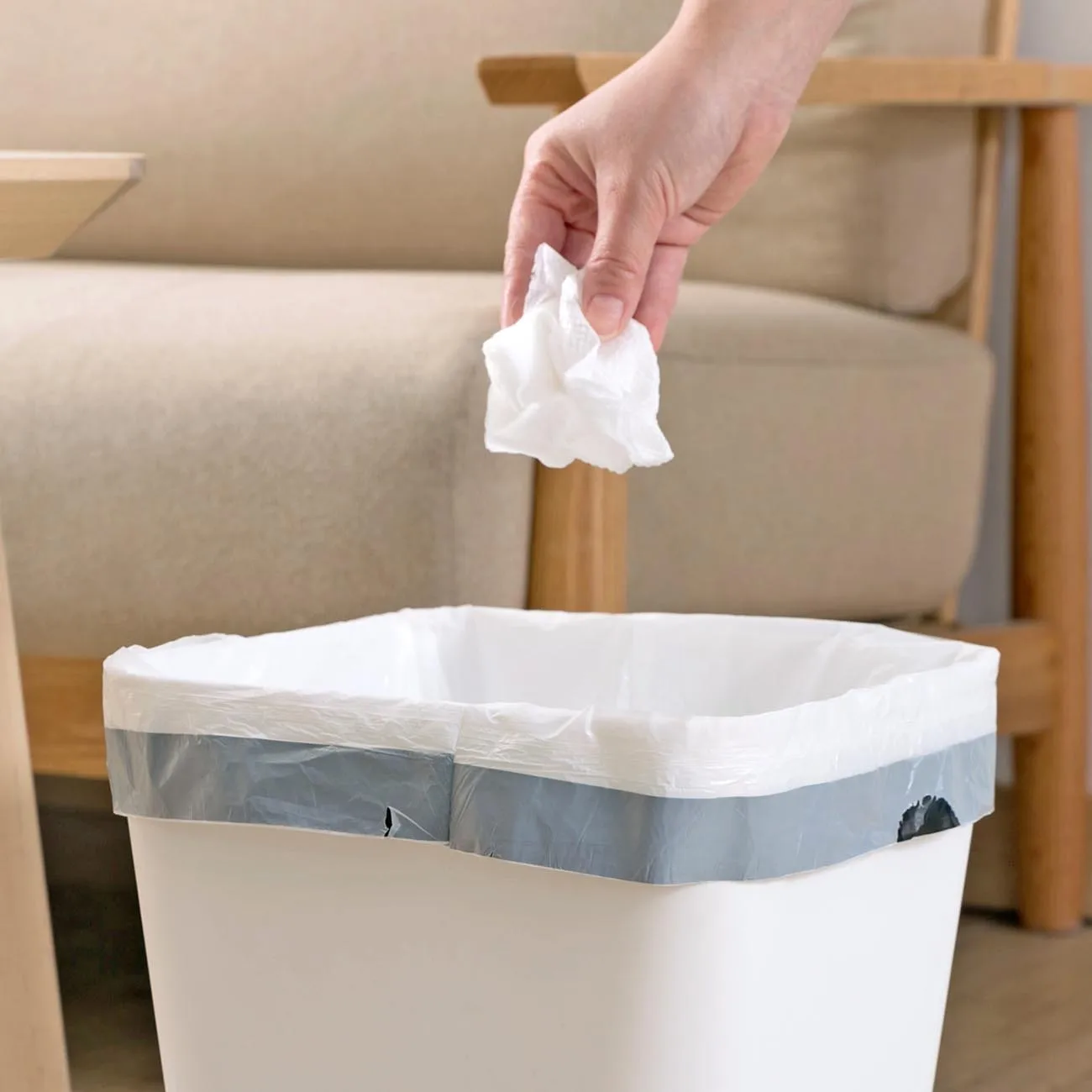 5 рулонный мешок для мусора со шнурком кухня утолщаются роликовые мешки для мусора портативный одноразовый бытовой мешок для мусора bolsa basura