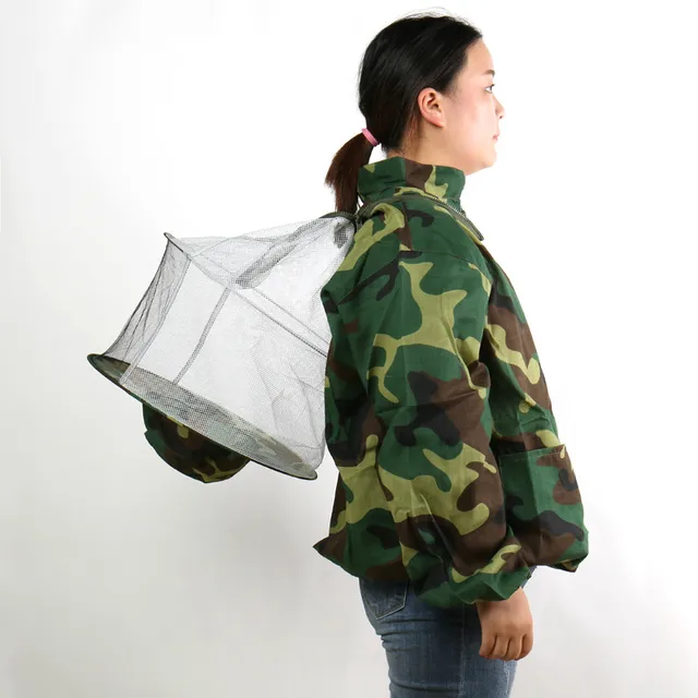 1Db Védőruházat Méhméhruha Ruházat Elleni Teljes Készlet, Sűrített Féltest Lélegző Álcázása - Image 3