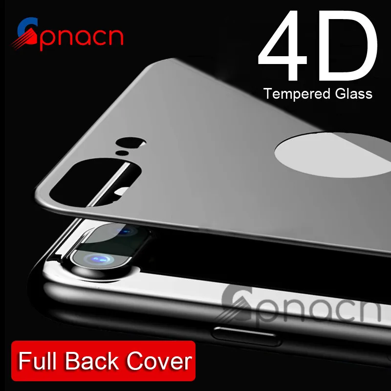 

GPNACN On the Back Tempered Glass For iPhone 7 8 X 10 Full Protective Tempered Glass For iPhone X 8 7 Plus Glass Back Film