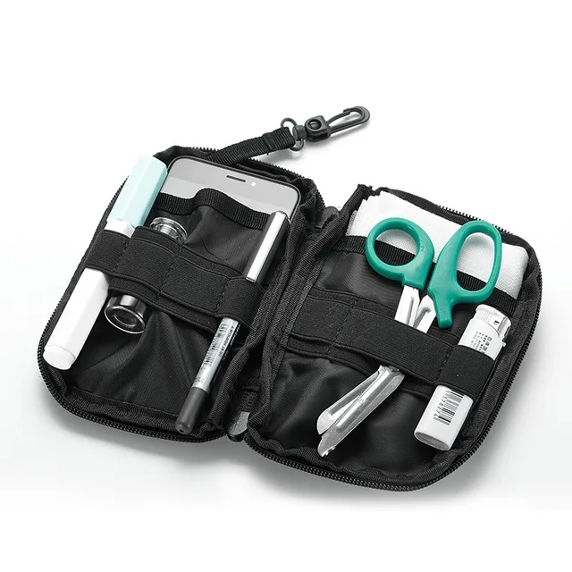 Portable Military First Aid Kit Empty Bag Bug Out Bag Water Resistant For Hiking Travel Home Car Emergency Treatment 5