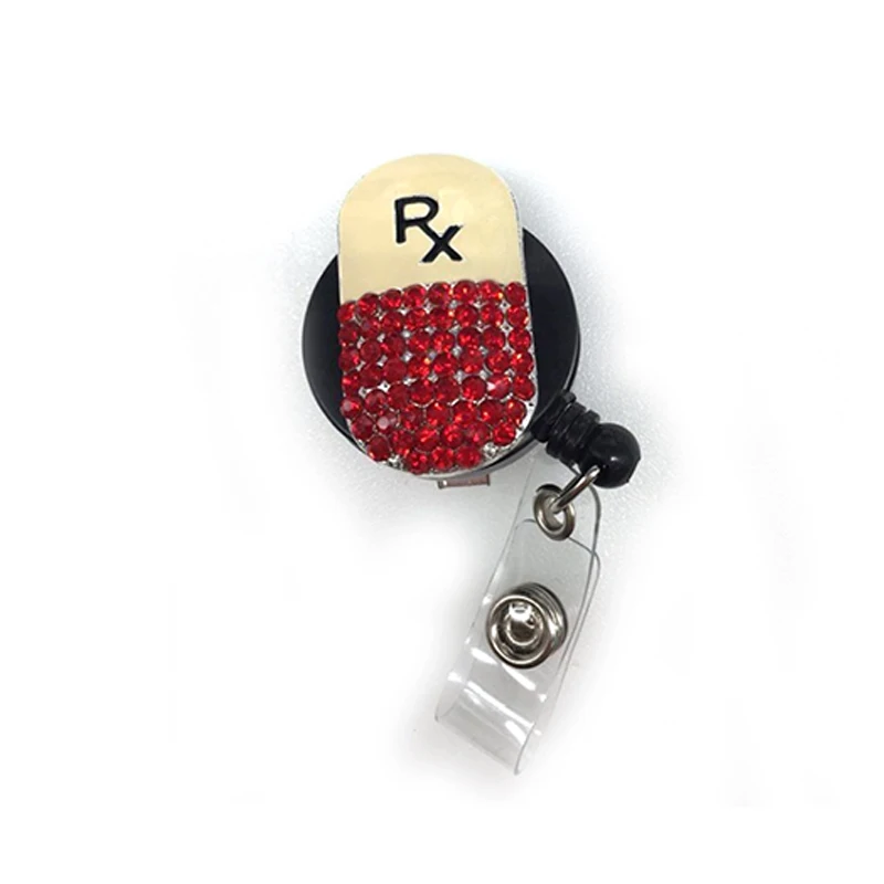 10pcs/lot New design two colors Pill Decorative Medical ID Badge Holder