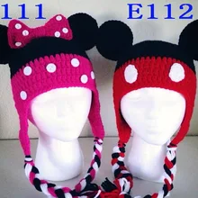 Крючком узор для детей мультфильм шляпа, ребенка крючком шляпа новорожденных Опора ручной работы