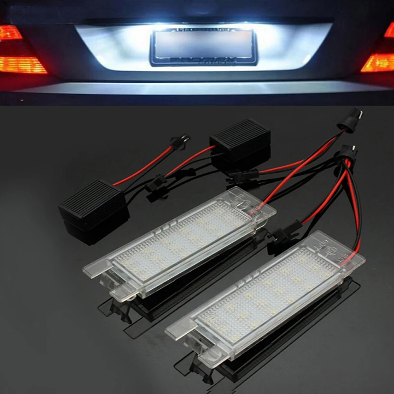 

2PCS/lot LED License Number Plate Light For OPEL Astra Corsa Omega Vectra Zafira