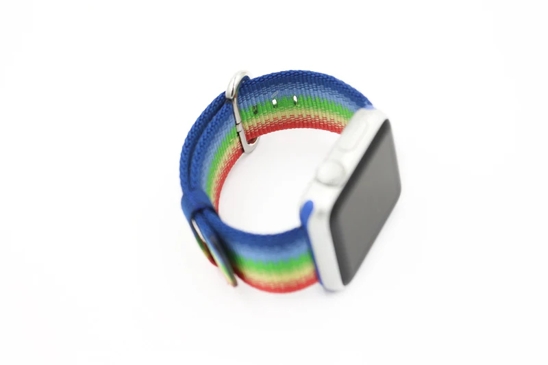 URVOI ремешок для Apple Watch Series 5 4 3 2 1 лямка из нейлоновой ткани NATO наручные часы для iwatch новые цветные стили узор с классической пряжкой