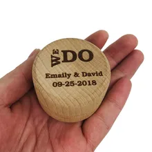 Мы делаем индивидуальный логотип рустикальная коробка для несущей Кольца На заказ обручальное кольцо держатель обручальное кольцо на носителя Выгравированные деревянные коробки для колец