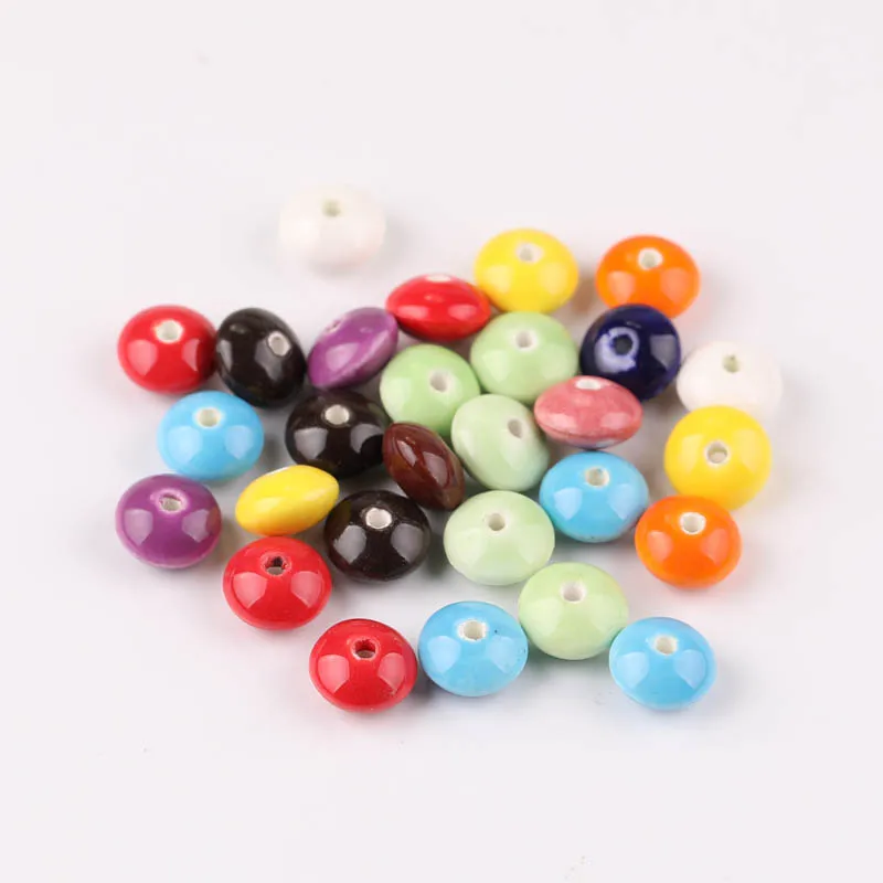 

9mm Ceramic beads loose abacus round beadsdiy handmade beaded rope bracelets jewelry accessories
