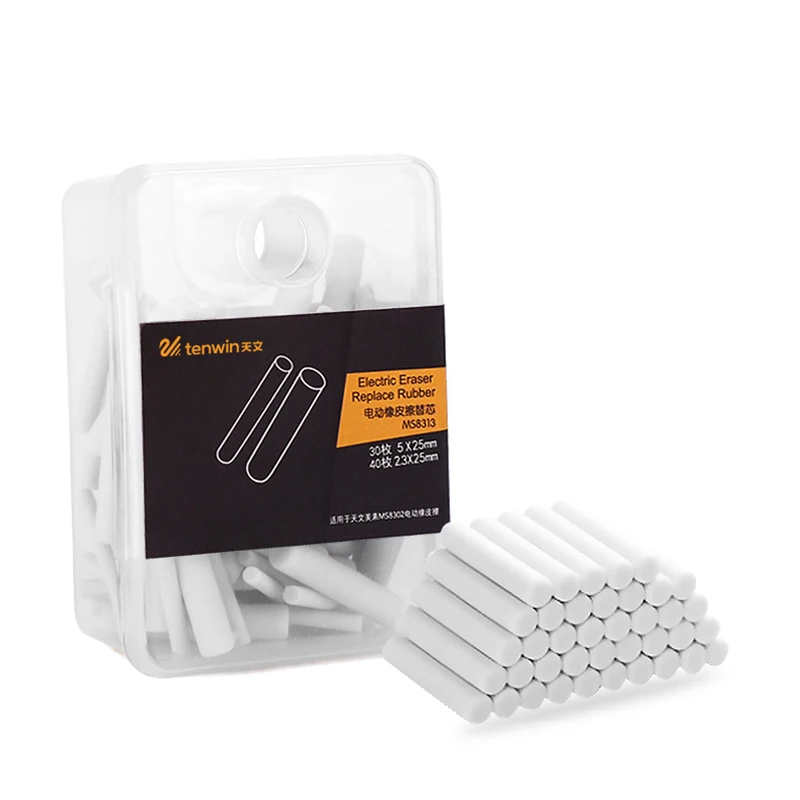 

40+30 PCS Cute Electronic Eraser Refill Kawaii Mechanical Rubber Electric Erasers For Kids Paint Draw Stationery School Supplies