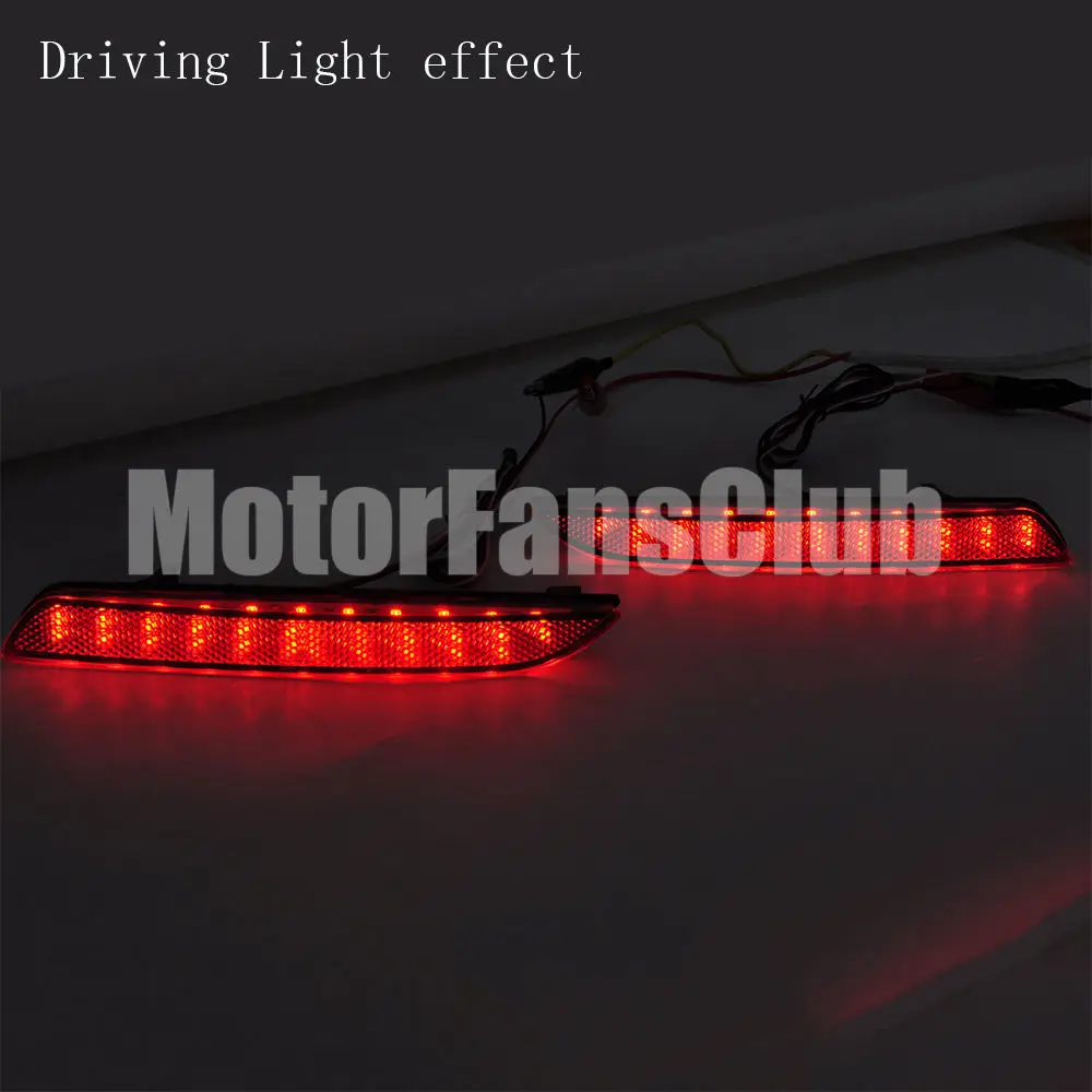 2 шт. светодиодный фонарь заднего бампера, тормозной светильник, отражатель для Honda JAZZ Fit 2010-2013 CR-Z ZF1 CR-V Acura TSX Sport Wagon