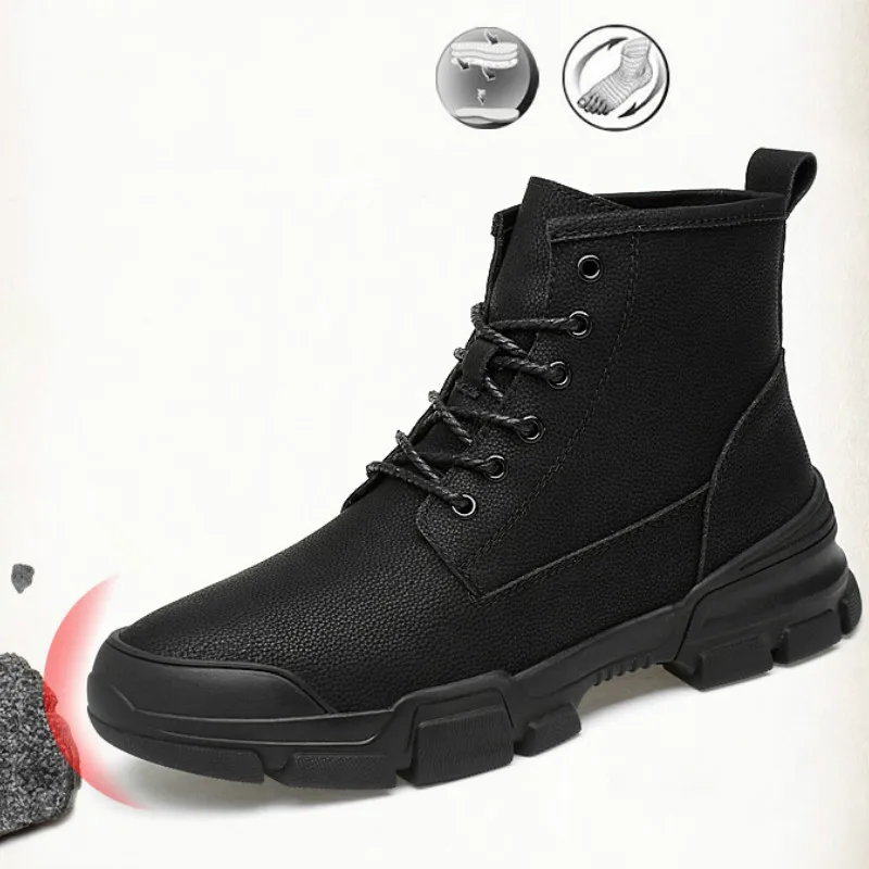 

hiking shoes 2019 Spring Quality Cowhide sneakers men Outdoor Lightweight, Skid-proof and Waterproof Training Men's Shoes37-47
