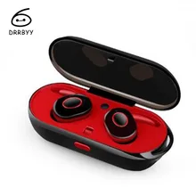 DRRBYY Air TWS True Wireless Twins Earbuds Sweat Proof Headset Bluetooth Earphone With Charging Box For
