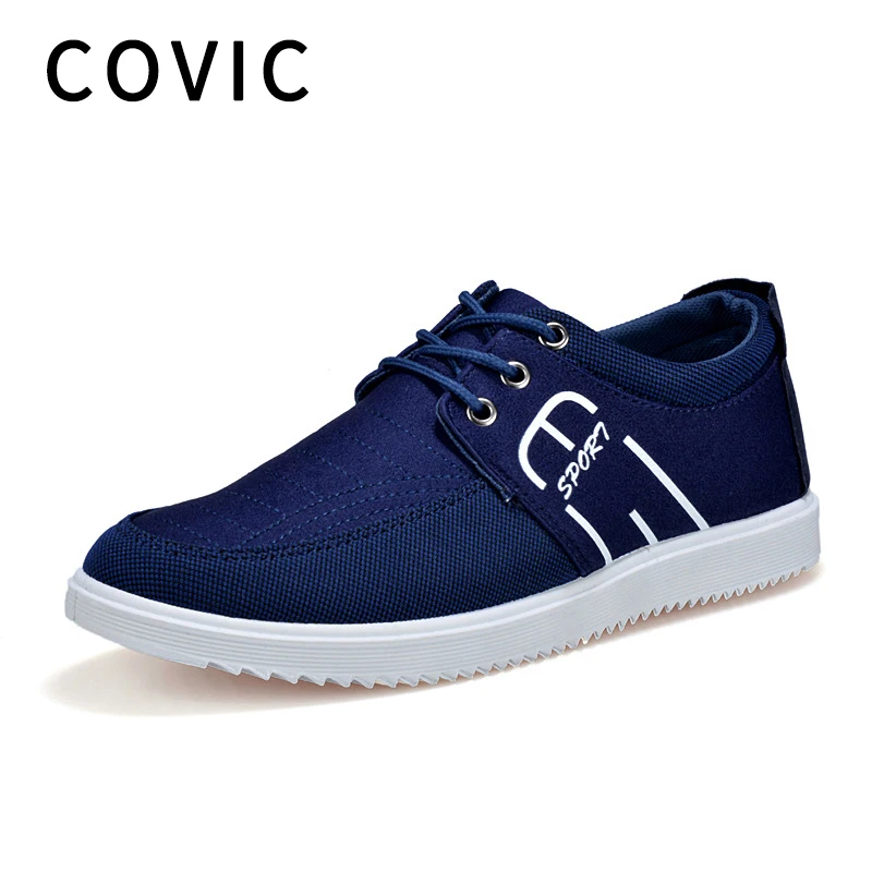 COVIC Breathable Anti-Slip Men's Sneakers Classic Canvas Casual Fashion Lightweight Comfortable Low To Help Skate Shoes | Спорт и