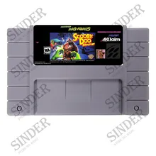 Скуби-Ду тайна США Версия 16 бит большая серая игровая карта для NTSC игровой плеер