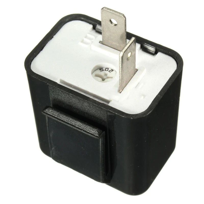 

1PCS Dropshipping Universal 12V 2 Pin Auto Car Blinker Adjustable LED Flasher Relay Turn Signal Indicator For Honda For Kawasaki