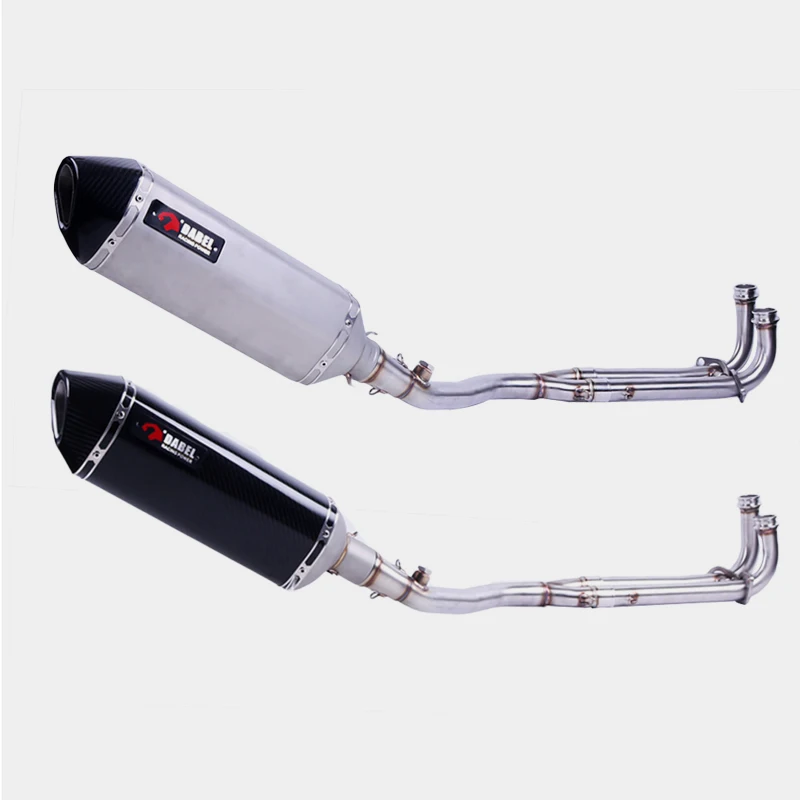 

TMAX500 TMAX530 Motorcycle CARBON FIBER Exhaust Full system Middle pipe slip on FOR Yamaha YP500 T-MAX Tmax 500 530 2008-2017