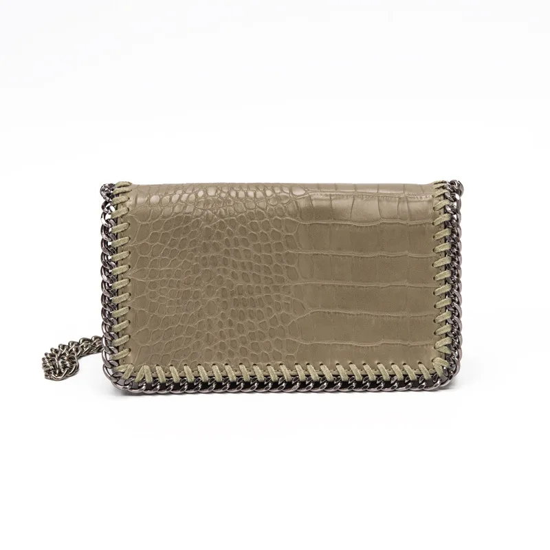 

2019 Oblique Cross Cell Bag New Fashion Crocodile Line Single Shoulder Bag Lady Evening Bag