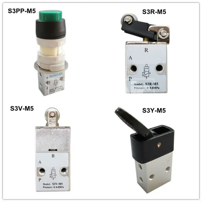 S3PL-M5 M5 Port Mechanical Valve