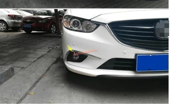 

Chrome Front Fog Light Lamp Eyelid Cover Trim 2Pcsfor Mazda 6 M6 Atenza 2013 2014 2015
