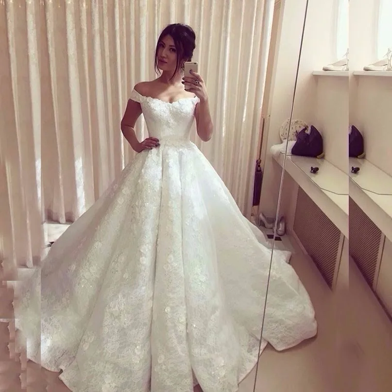 Vintage Lace Muslim Wedding Dress 2017 Off Shoulder Arabic Style Vintage Lace Muslim Wedding Dress 2017 Off Shoulder Arabic Style Bridal Gowns Vestidos De Novia White Bride Dresses In From Weddings