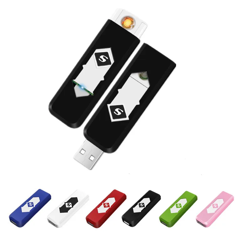 5 шт./лот ветрозащитный хороший подарок Бездымного USB прикуриватель зарядки зажигалка зажигалки для электронных сигарет аксессуары для курения - изображение