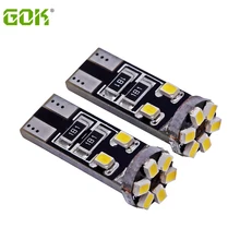 100 шт./лот T10 светодиодный свет Canbus W5W T10 10smd 1206 LED предупреждение компенсатор индикатор лампы Авто CANBUS оформление освещения