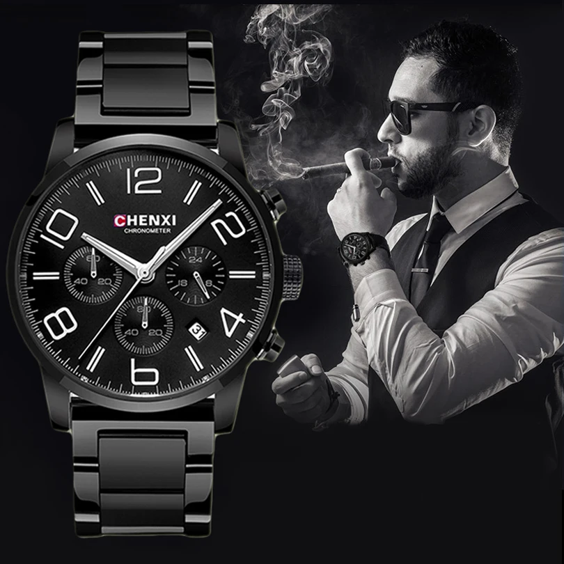Prix pour CHENXI Poignet de Sport Multifonction Hommes Montres Top Marque De Luxe En Acier et Bracelet En Cuir Mâle Chronographe À Quartz Horloges Garçon Montre Prix pour CHENXI Poignet de Sport Multifonction Hommes Montres Top Marque De Luxe En Acier et Bracelet En Cuir Mâle Chronographe À Quartz Horloges Garçon Montre
